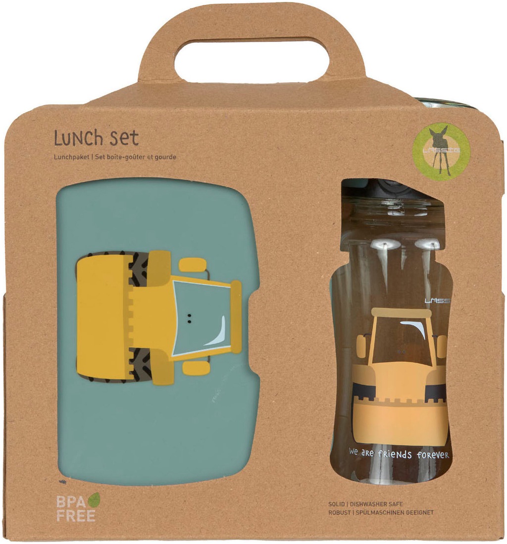 LÄSSIG Lunchbox »Tiny Drivers, Excavator«, (Set, 2 tlg.), mit Trinkflasche günstig online kaufen