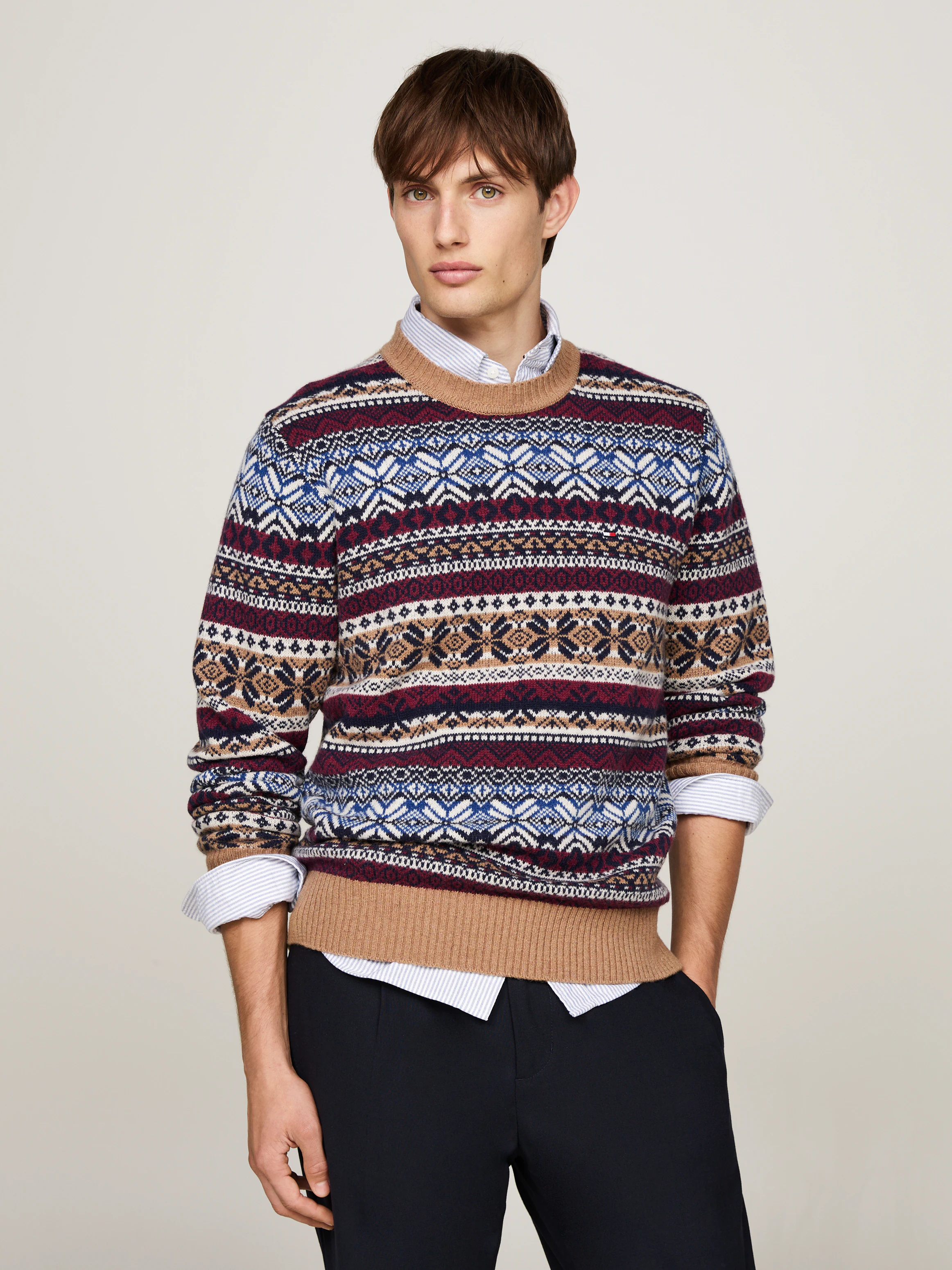 Tommy Hilfiger Rundhalspullover "GIFTING WOOL BLEND FAIRISLE C NK", mit meh günstig online kaufen