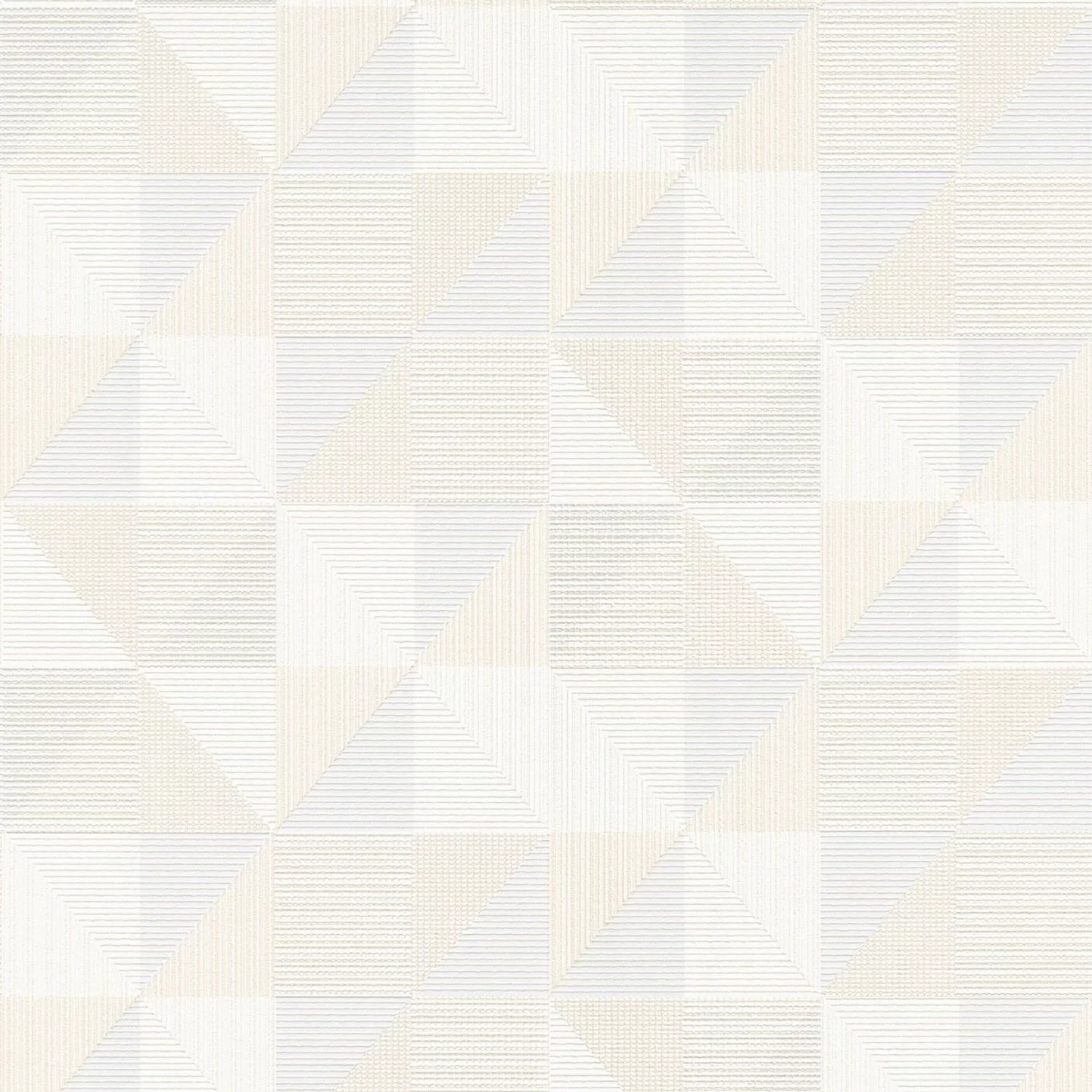 Bricoflor Moderne Tapete in Creme Weiß Skandinavische Vliestapete mit Dreie günstig online kaufen