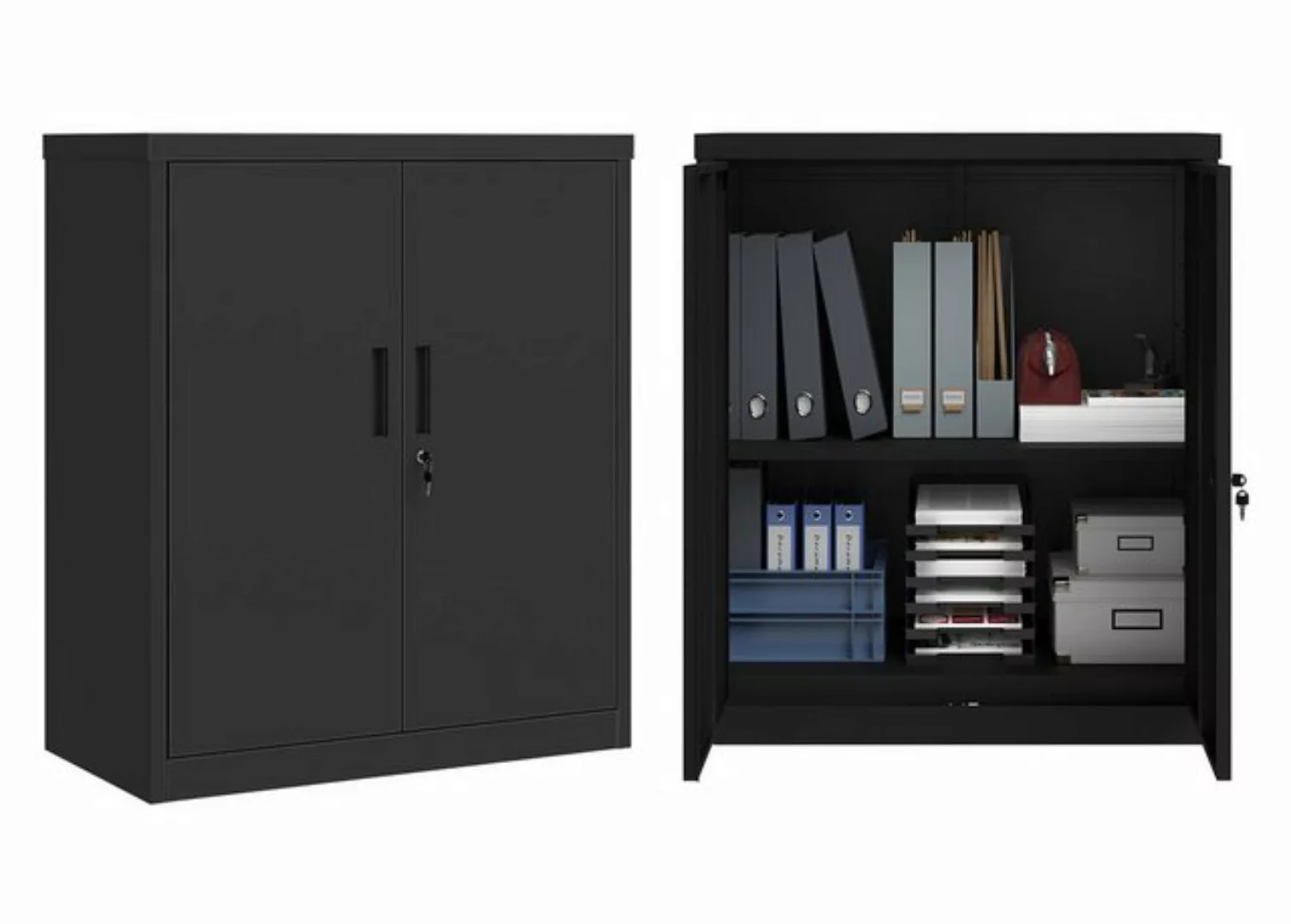 STEELSØN Aktenschrank Regulus (schwarz, ohne Füße) mit flexibel einstellbar günstig online kaufen