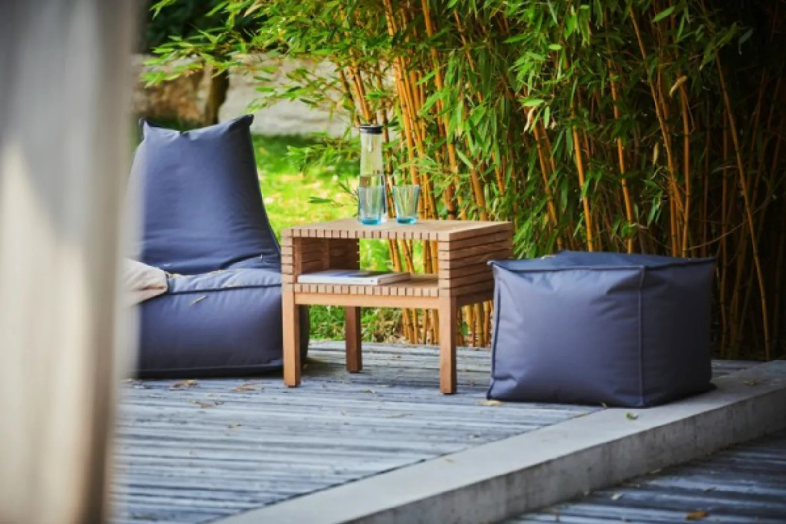 Garten Beistelltisch SAMOA mit Ablagefach 60 x 45 cm, 50 cm hoch günstig online kaufen