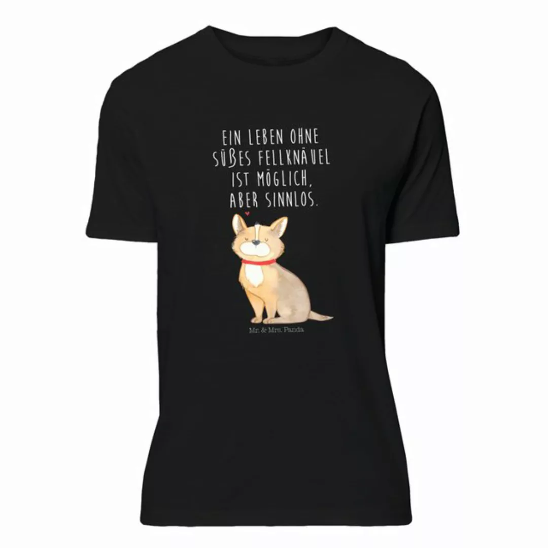 Mr. & Mrs. Panda T-Shirt Hundeglück - Schwarz - Geschenk, Hundemama, Herz, günstig online kaufen