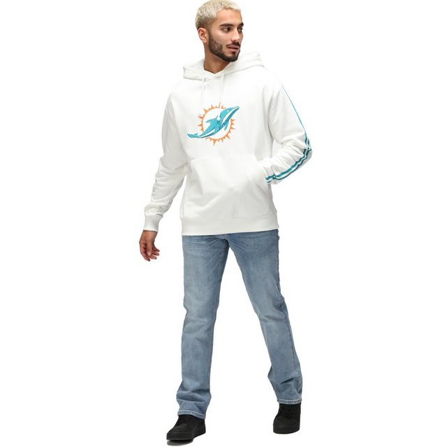 Recovered Kapuzenpullover Re:covered NFL Miami Dolphins ecru günstig online kaufen