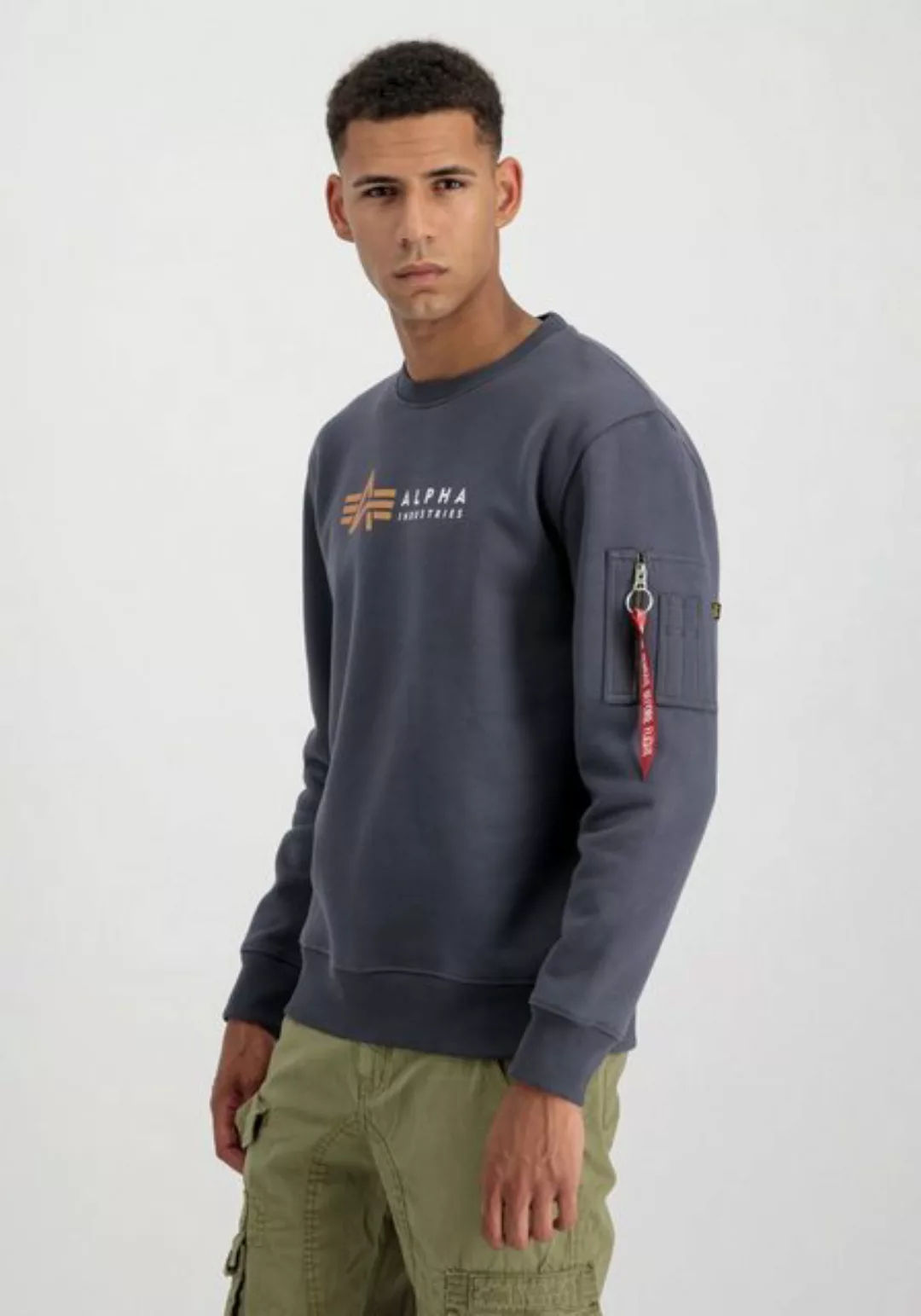 Alpha Industries Sweater "ALPHA INDUSTRIES Men - Sweatshirts Alpha Label Sw günstig online kaufen