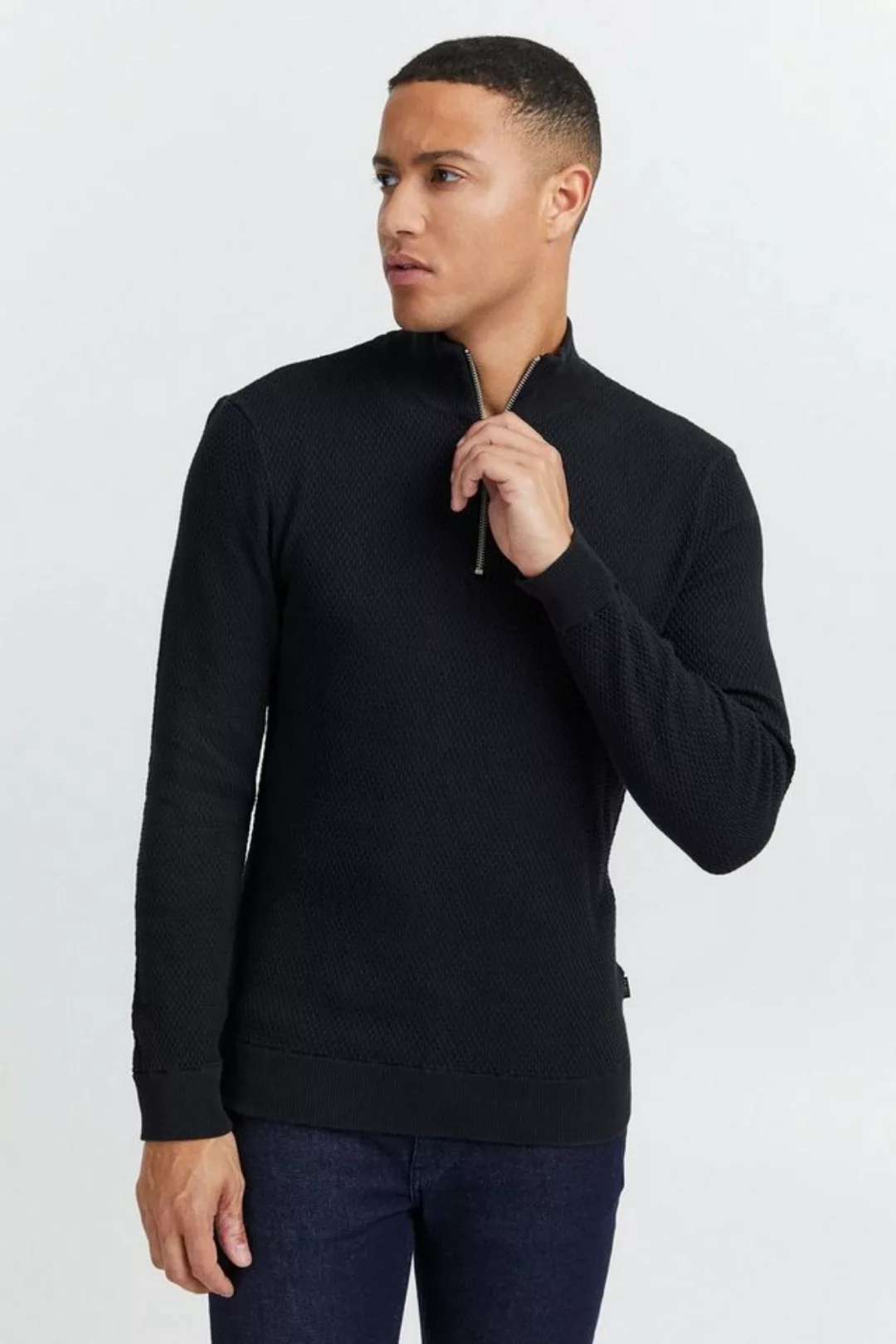 Casual Friday Troyer Karlo structured zipper knit - 20503972 günstig online kaufen