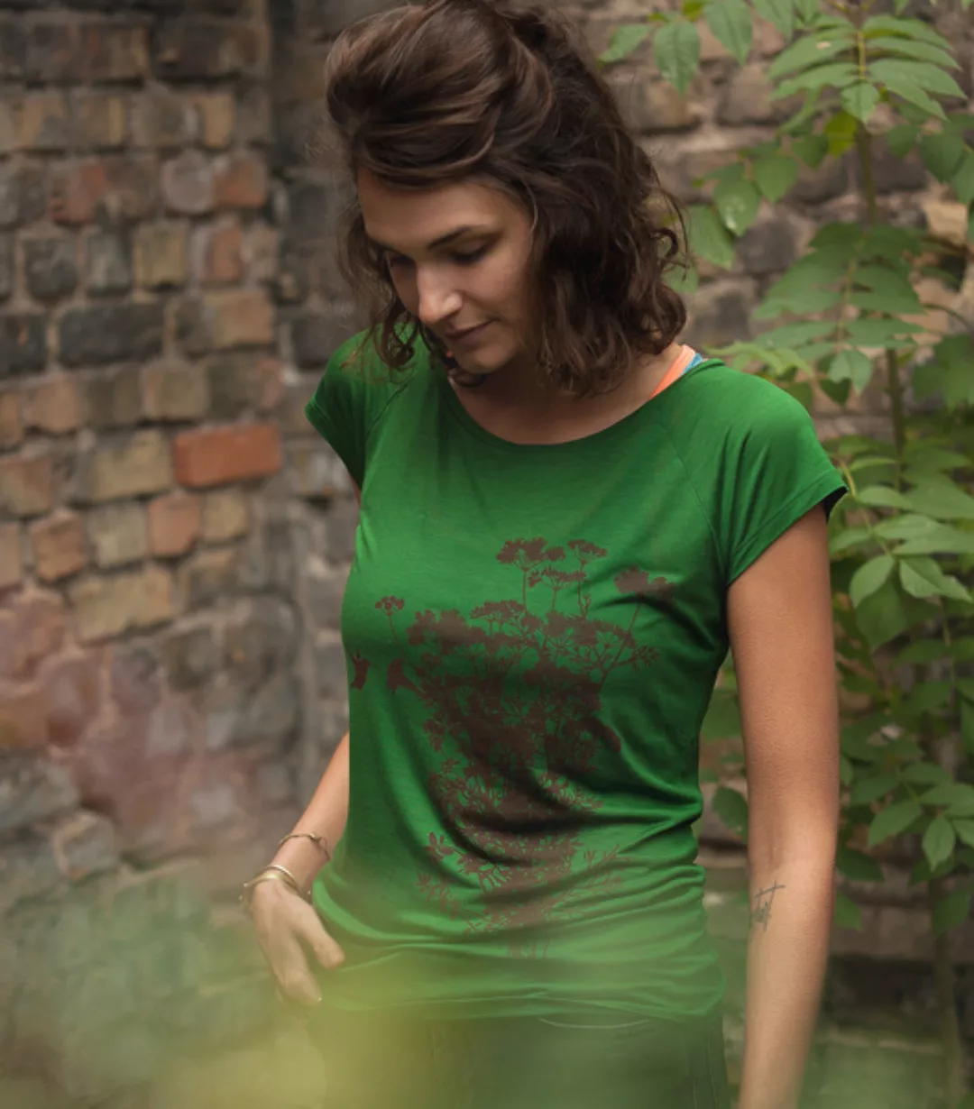 Pflanzen Kolibri V2 - Fair Gehandeltes Tencel Frauen T-shirt günstig online kaufen