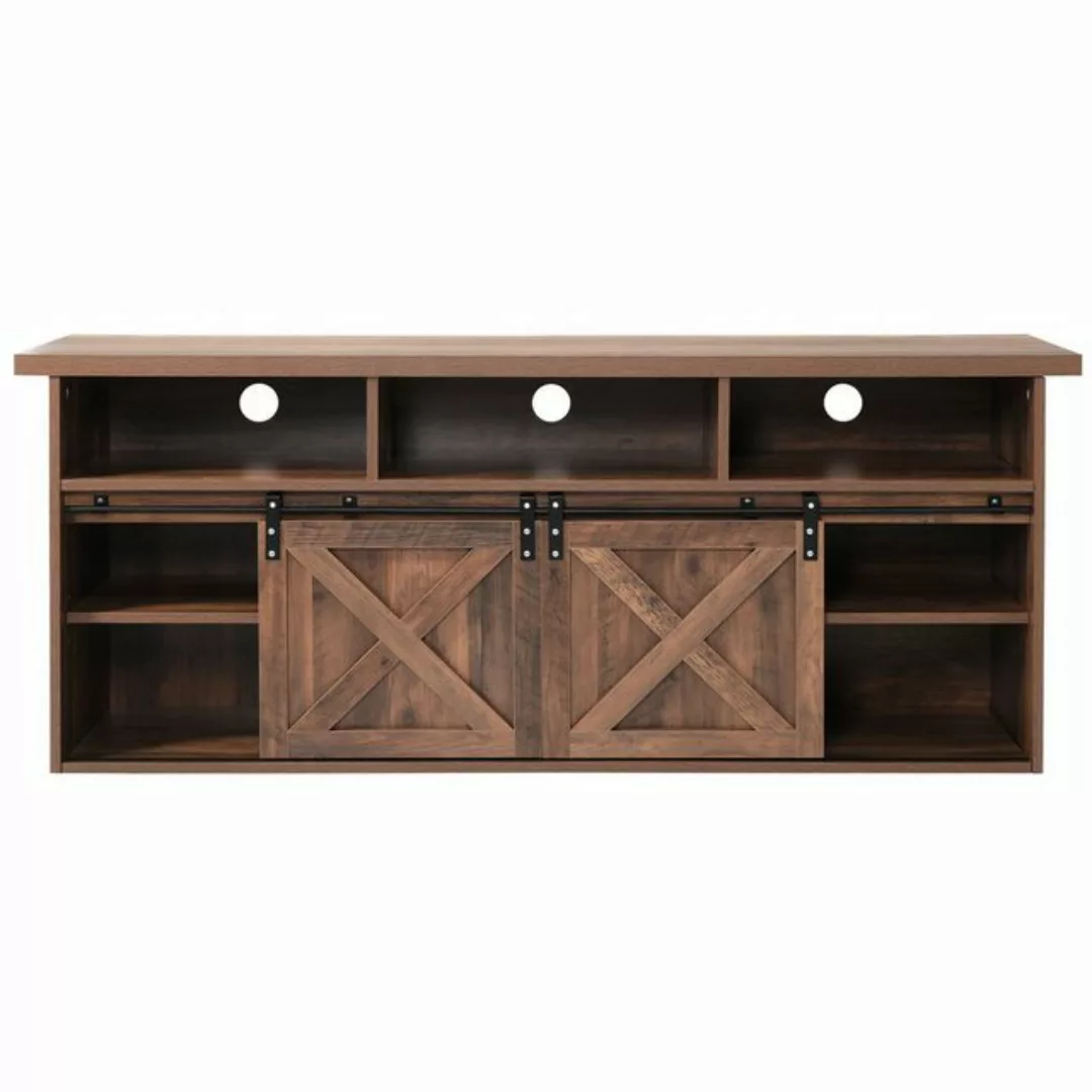 BlingBin TV-Schrank Sideboard (1-St) Schiebetüren, Anpassbare Regalböden, 1 günstig online kaufen