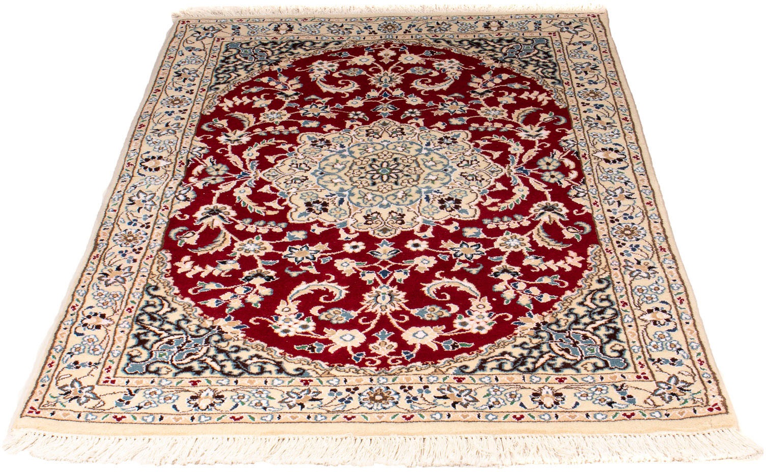 morgenland Orientteppich »Perser - Nain - Royal - 148 x 96 cm - dunkelrot«, günstig online kaufen