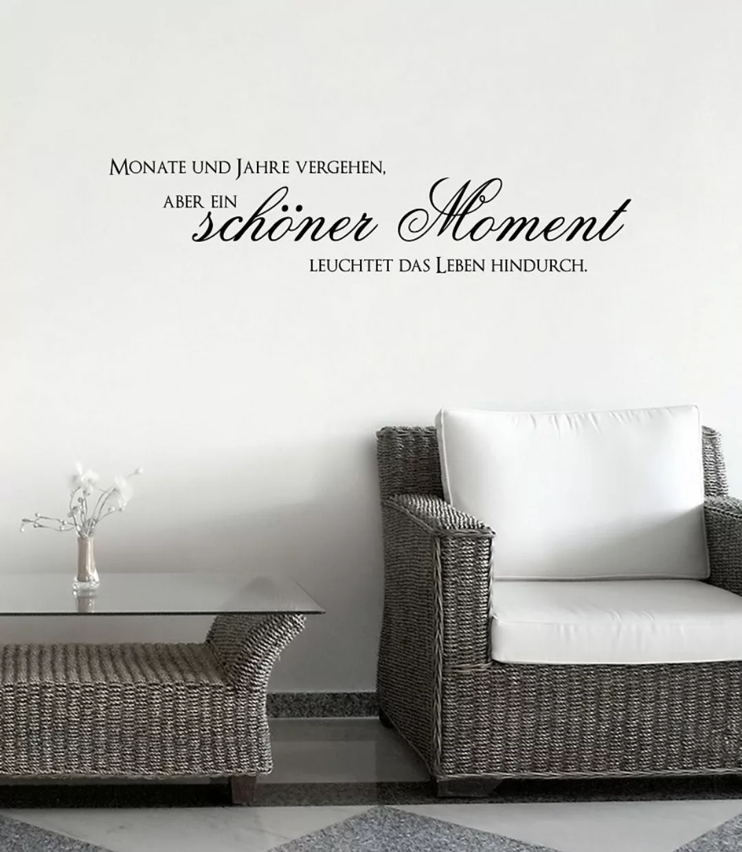 Home affaire Wandtattoo "… ein schöner Moment …", selbstklebender Wandspruc günstig online kaufen