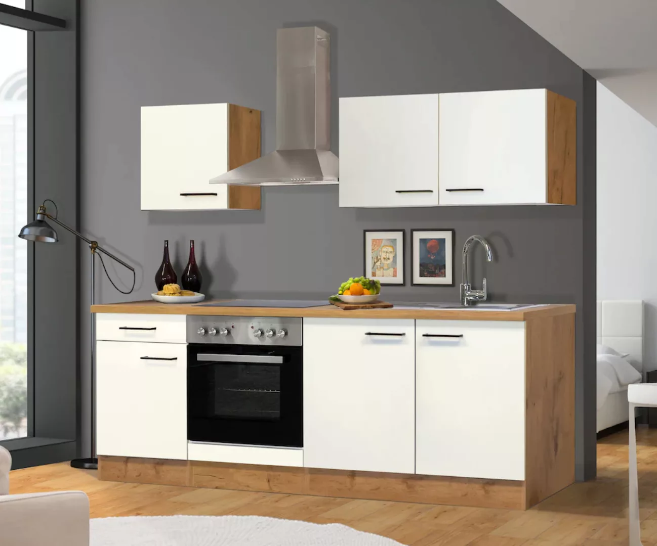 Flex-Well Küche "Vintea", Gesamtbreite 210 cm, mit und ohne E-Geräte liefer günstig online kaufen