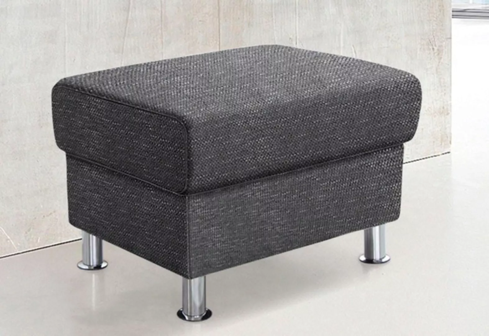 TRENDMANUFAKTUR Hocker »Rondo, Polsterhocker zur Serie, Breite 67 cm, Füße günstig online kaufen