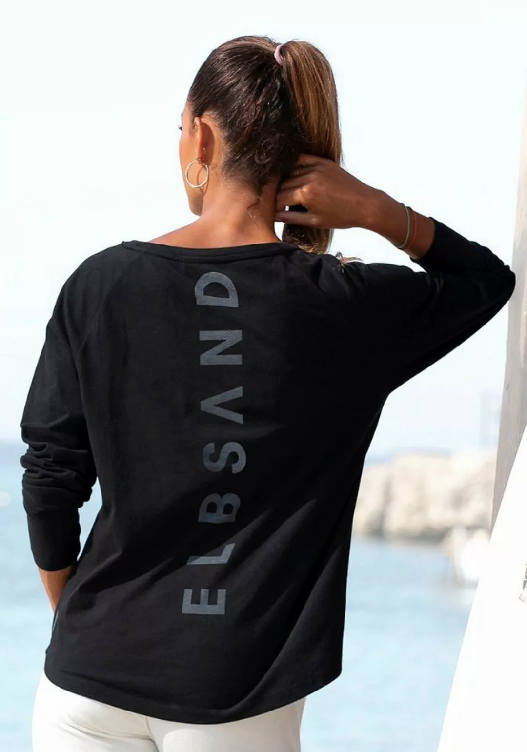 Elbsand Longsleeve "Tinna", mit Logodruck hinten, Langarmshirt aus Baumwoll günstig online kaufen