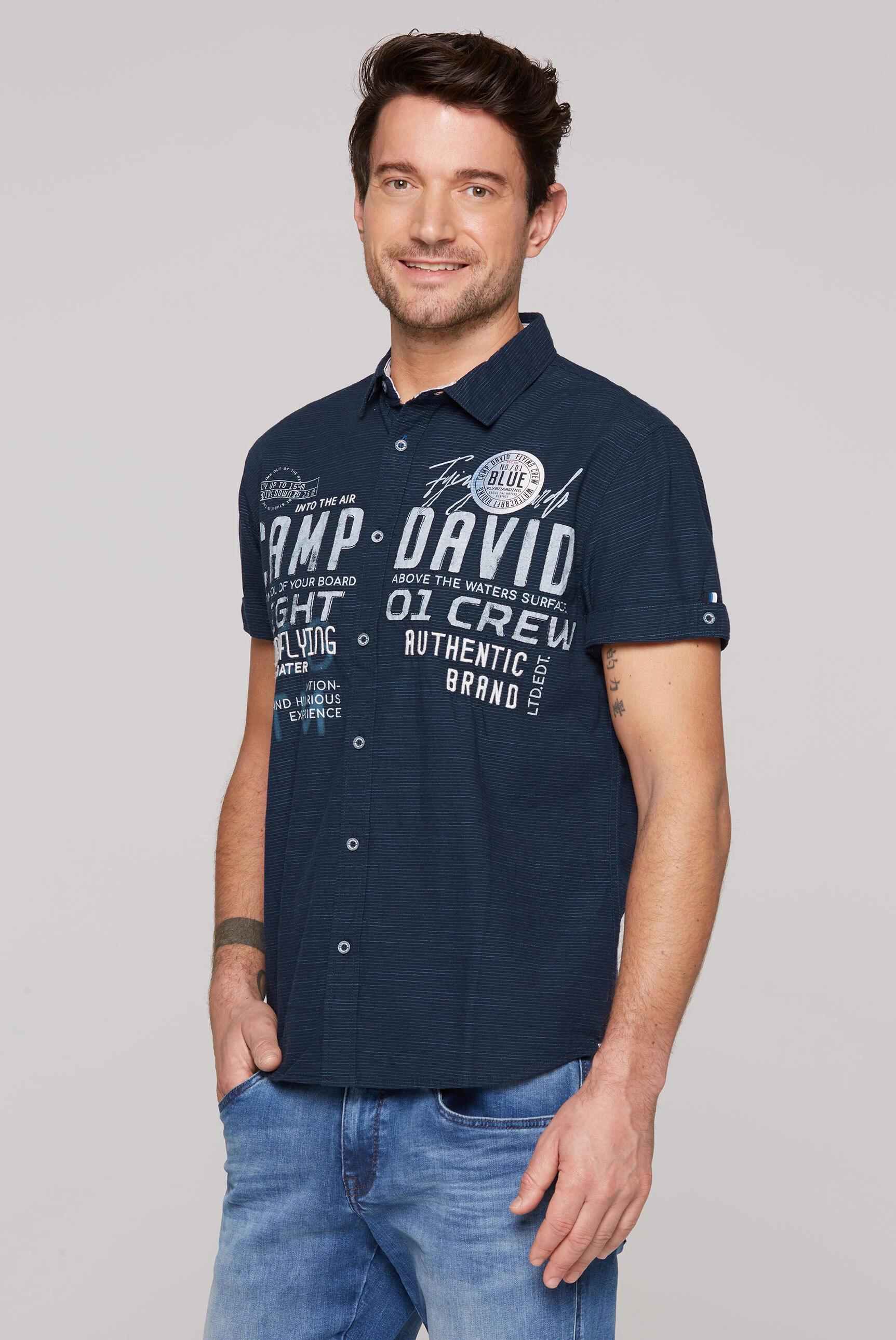 CAMP DAVID Kurzarmhemd, aus Baumwolle günstig online kaufen