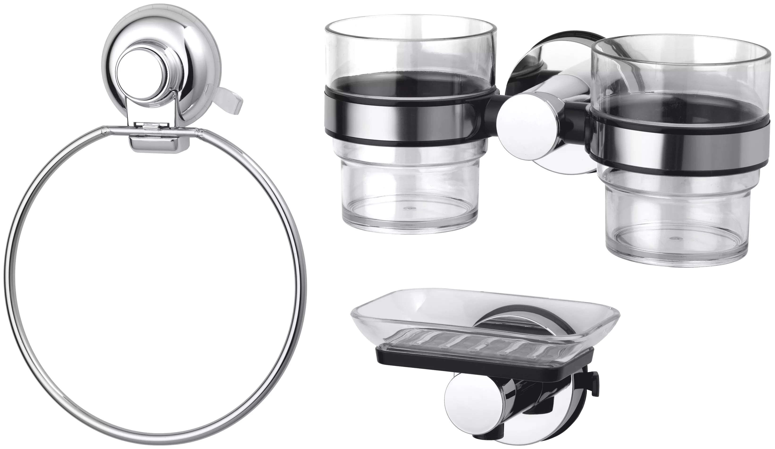 GSW Badaccessoire-Set »HOOKIE System® 3-teilig«, (Set, 3 tlg.), Intelligent günstig online kaufen