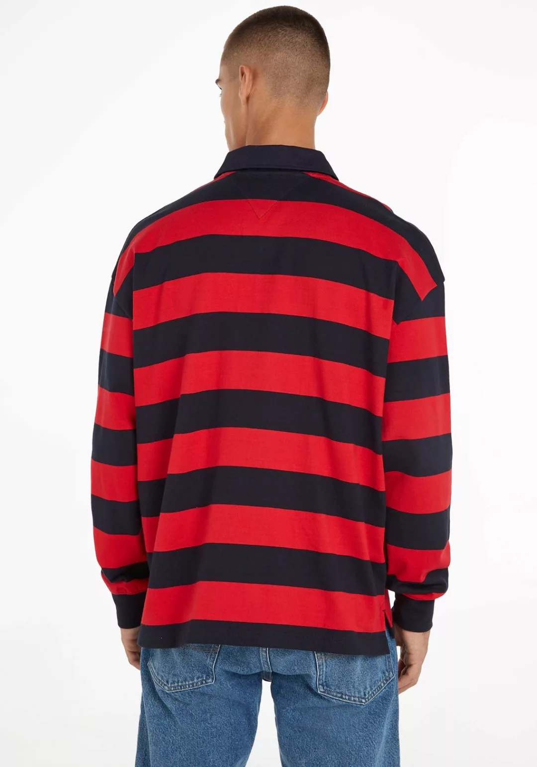 Tommy Hilfiger Sweater BLOCK STRIPED RUGBY im Streifendesign günstig online kaufen