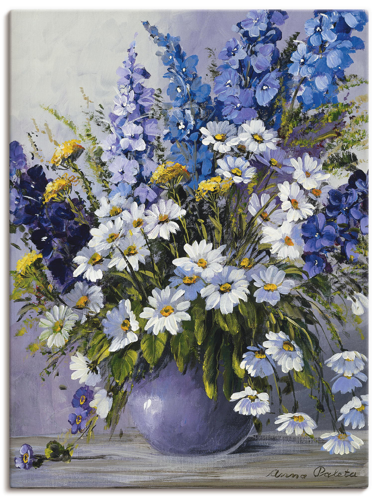 Artland Wandbild "Rittersporn", Blumen, (1 St.), als Leinwandbild, Poster i günstig online kaufen