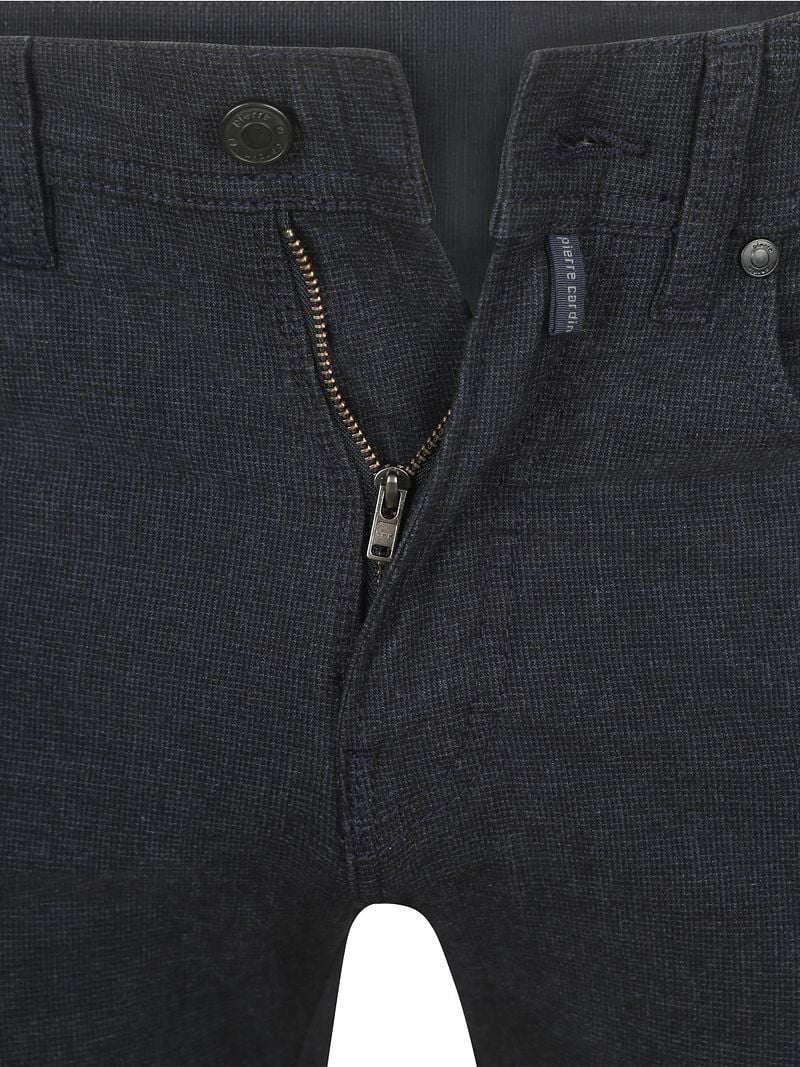 Pierre Cardin Trousers Lyon Tapered Druck Navy - Größe W 31 - L 34 günstig online kaufen