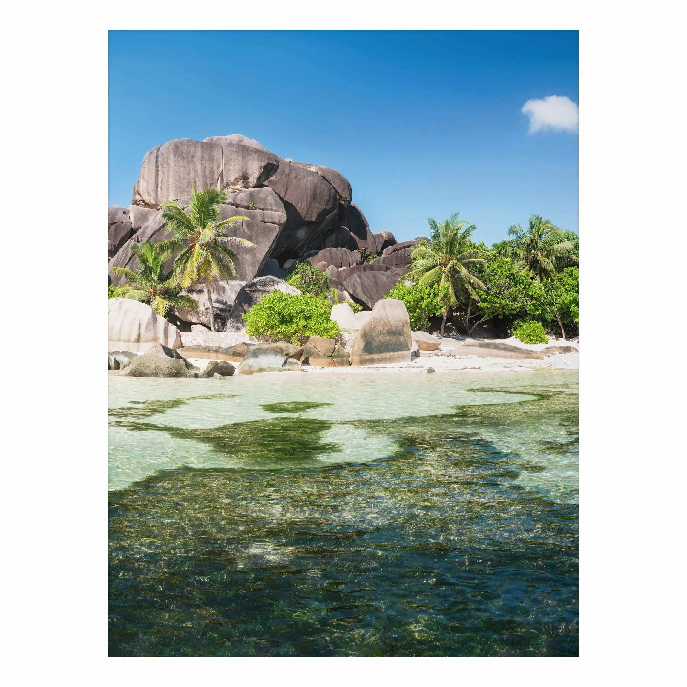 Alu-Dibond Bild La Digue günstig online kaufen