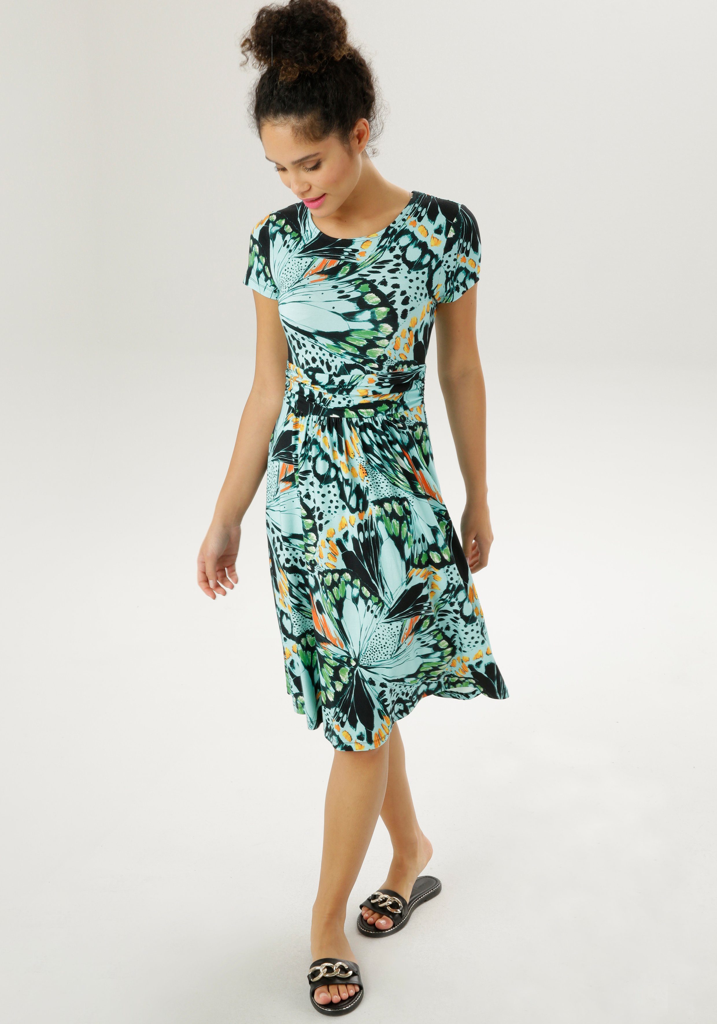 Aniston SELECTED Sommerkleid, mit extravagantem Druck günstig online kaufen