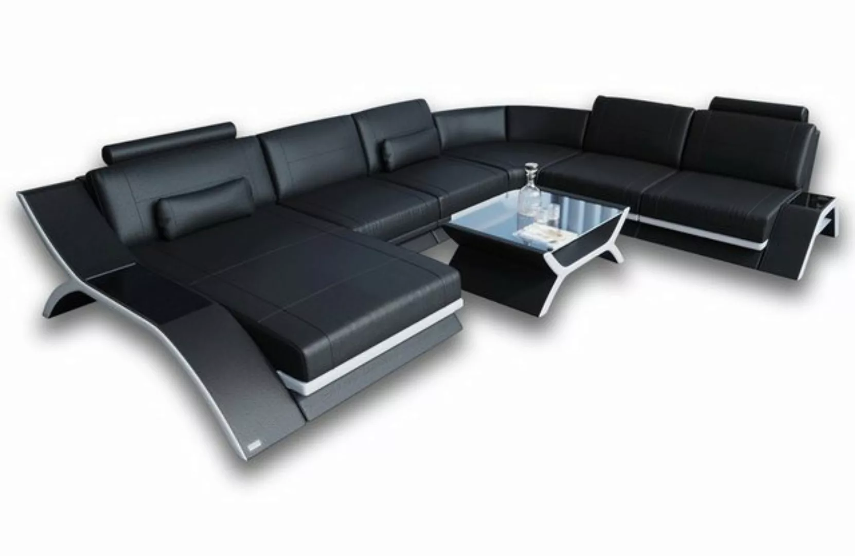 Sofa Dreams Wohnlandschaft Polster Stoff Couch Sofa Calabria XXL U Form Sto günstig online kaufen