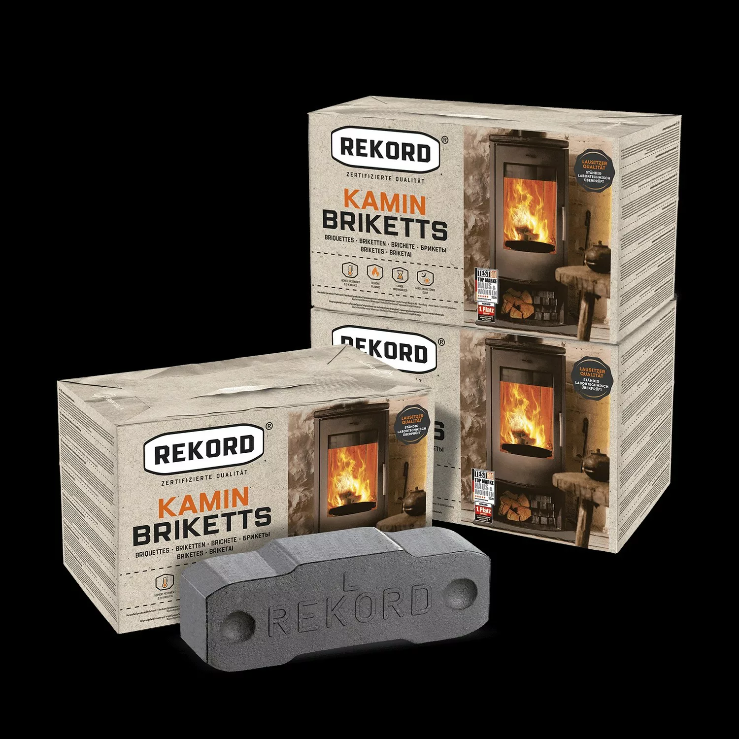 Rekord Braunkohlebriketts 10kg x 3 Paket 30kg günstig online kaufen