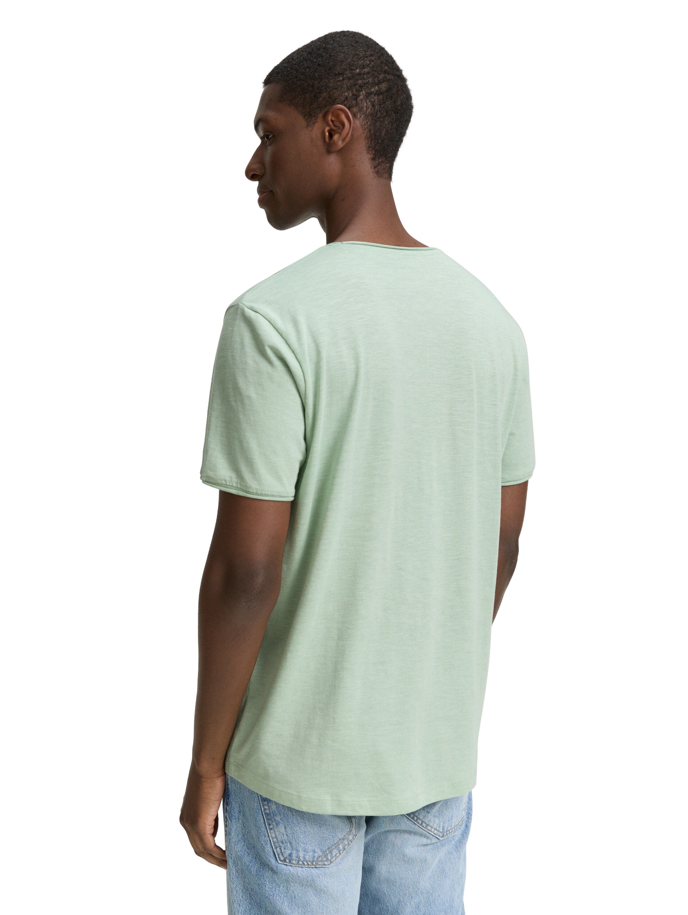 TOM TAILOR Denim T-Shirt, in Melange-Optik günstig online kaufen