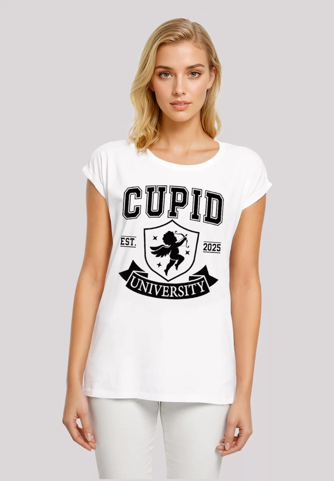 F4NT4STIC T-Shirt "Cupid University Valentinstag", Premium Qualität günstig online kaufen
