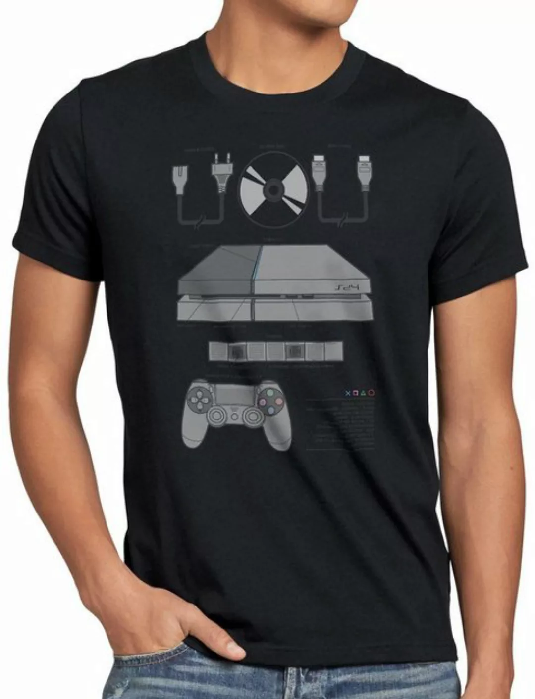 style3 T-Shirt Herren T-Shirt PS4 Gamer konsole pro vr günstig online kaufen