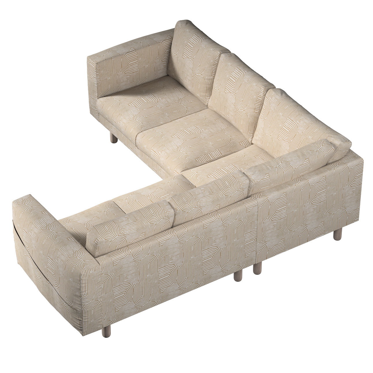 Bezug für Norsborg 4-Sitzer Ecksofa, beige-ecru, Norsborg 4-Sitzer Ecksofab günstig online kaufen