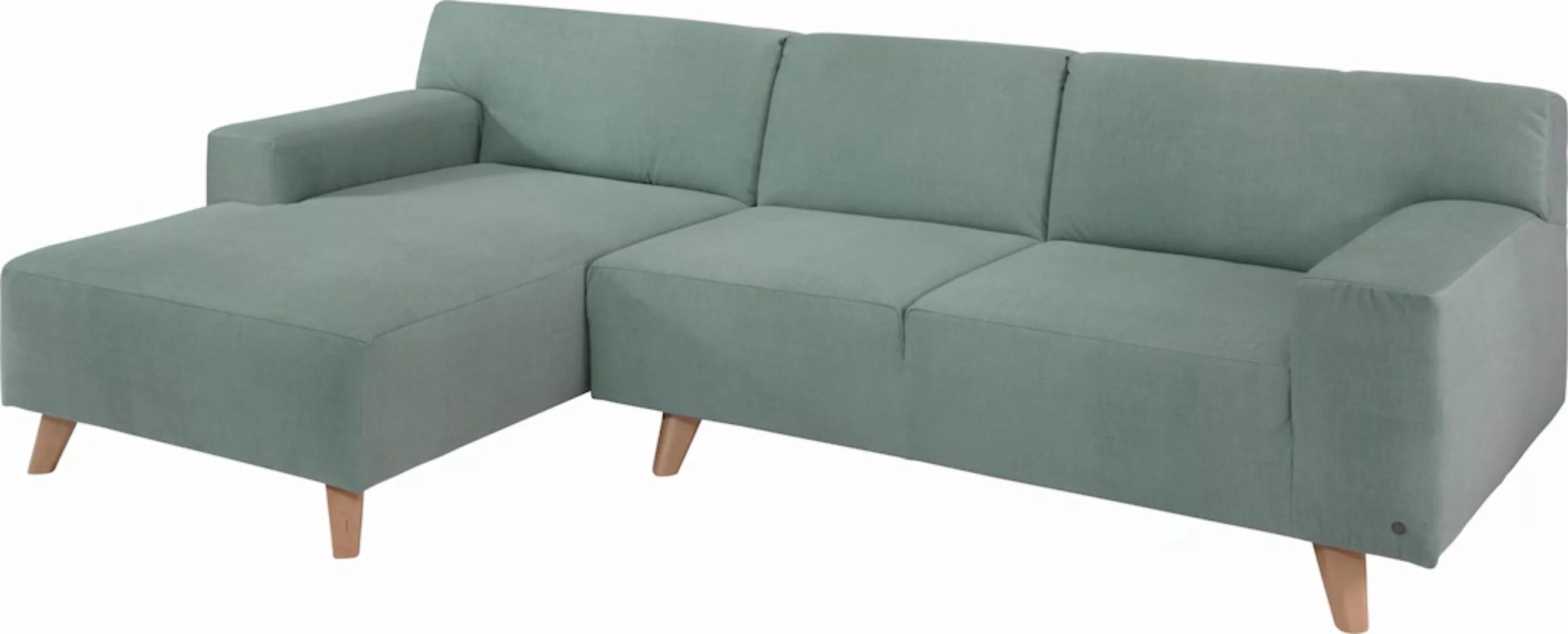 TOM TAILOR HOME Ecksofa "NORDIC PURE", mit Recamiere, im Retrolook, Füße Bu günstig online kaufen