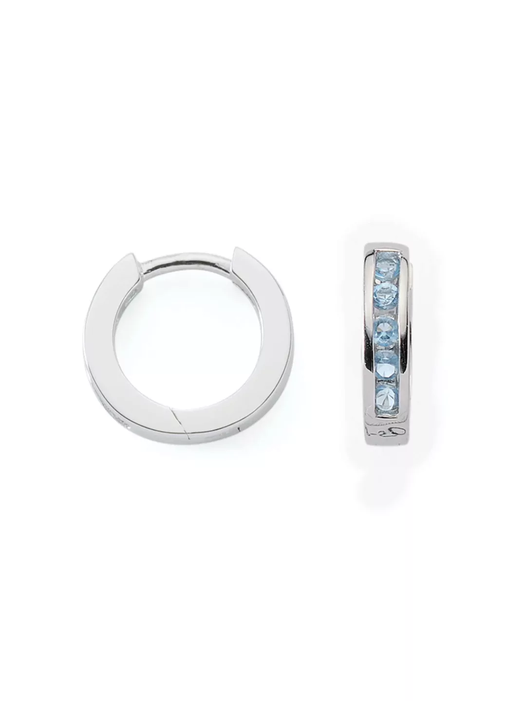 Adelia´s Paar Ohrhänger "925 Silber Ohrringe Creolen Ø 12,3 mm", mit Zirkon günstig online kaufen