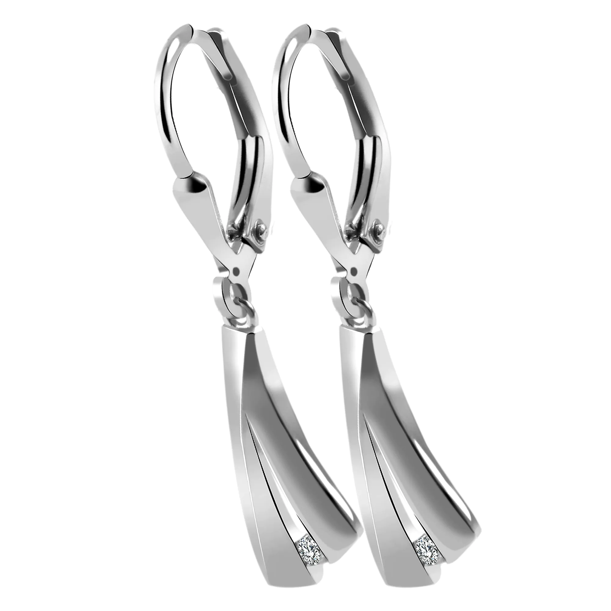 Adelia´s Paar Ohrhänger "Ohrhänger aus 925 Silber mit Zirkonia 17 cm" günstig online kaufen