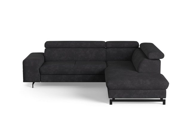 COTTA Ecksofa Emma, mit Schlaffunktion, Bettkasten und verstellbare Kopfleh günstig online kaufen