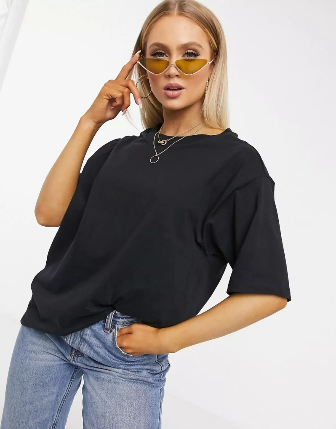 ASOS DESIGN – Ultimate – Schwarzes Oversized-T-Shirt günstig online kaufen