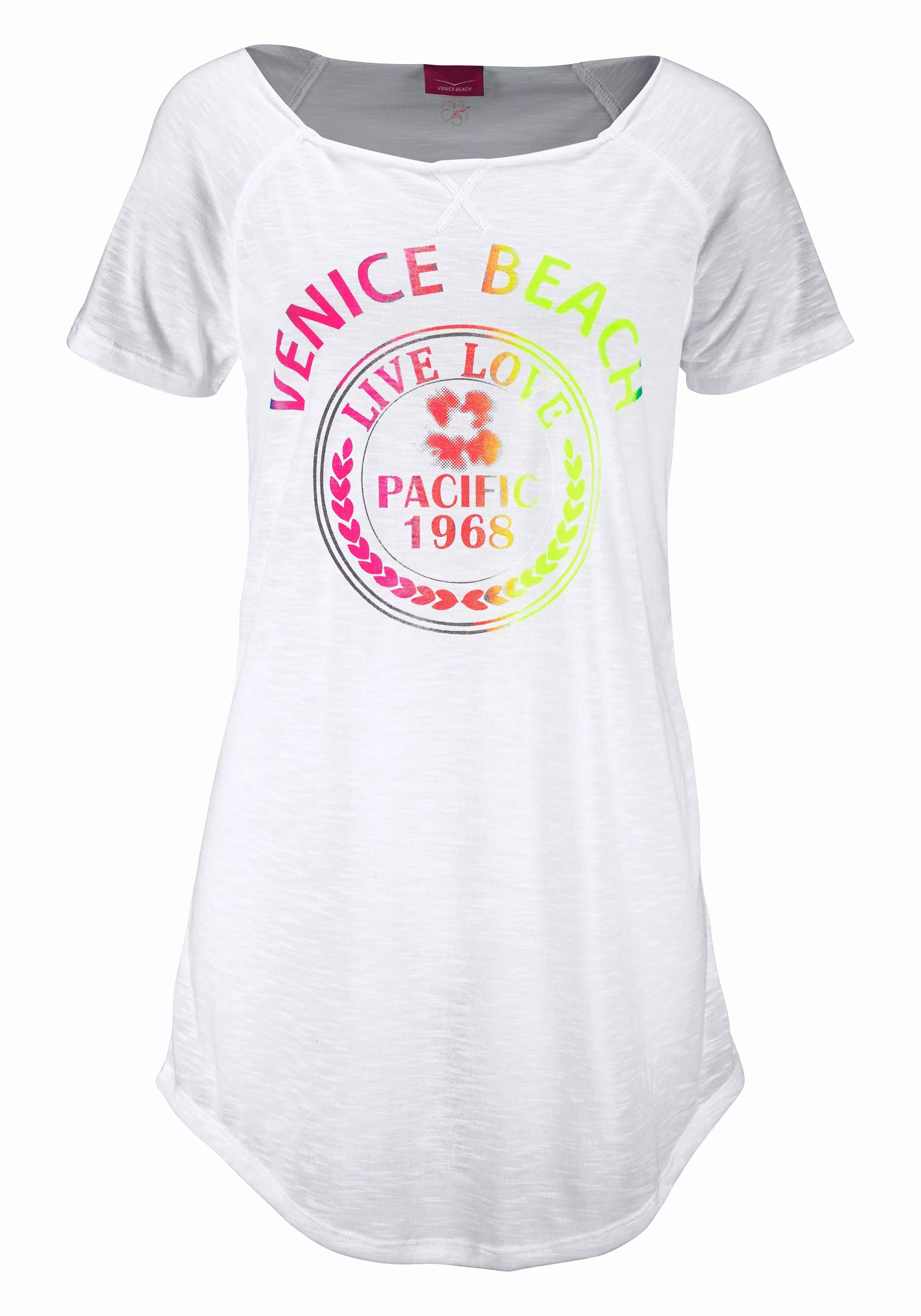 Venice Beach Longshirt, mit Frontprint, Shirtkleid, Strandkleid, luftig und günstig online kaufen