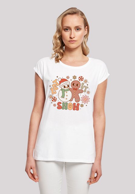 F4NT4STIC T-Shirt "Let It Snow Weihnachten Gingerbread", Premium Qualität, günstig online kaufen