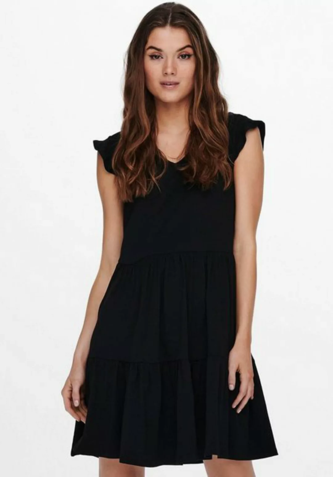 ONLY Jerseykleid ONLMAY CAP SLEEVES FRILL DRESS günstig online kaufen