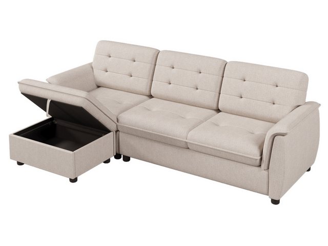 SeedWave Ecksofa L-Form Couch mit einer Breite von 239 cm, Ottomane mit Sta günstig online kaufen