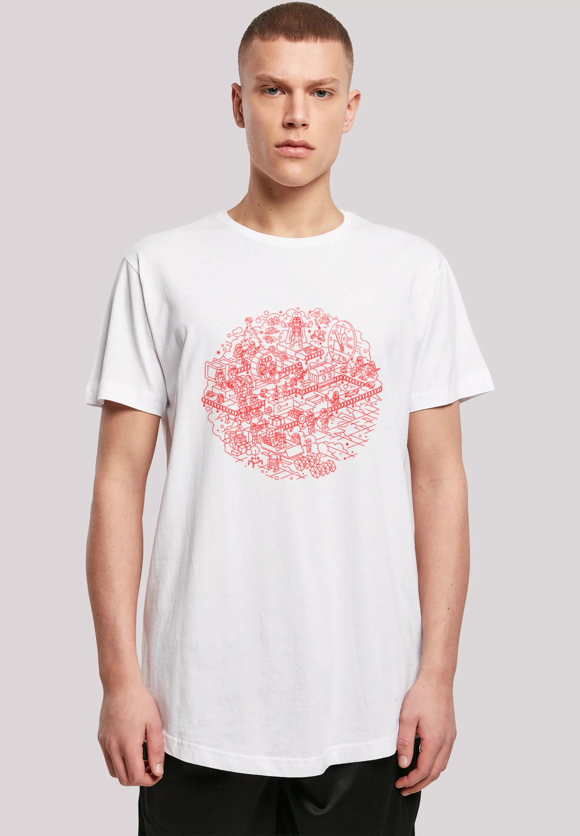 F4NT4STIC T-Shirt "Star Wars Christmas Death Star", Print günstig online kaufen