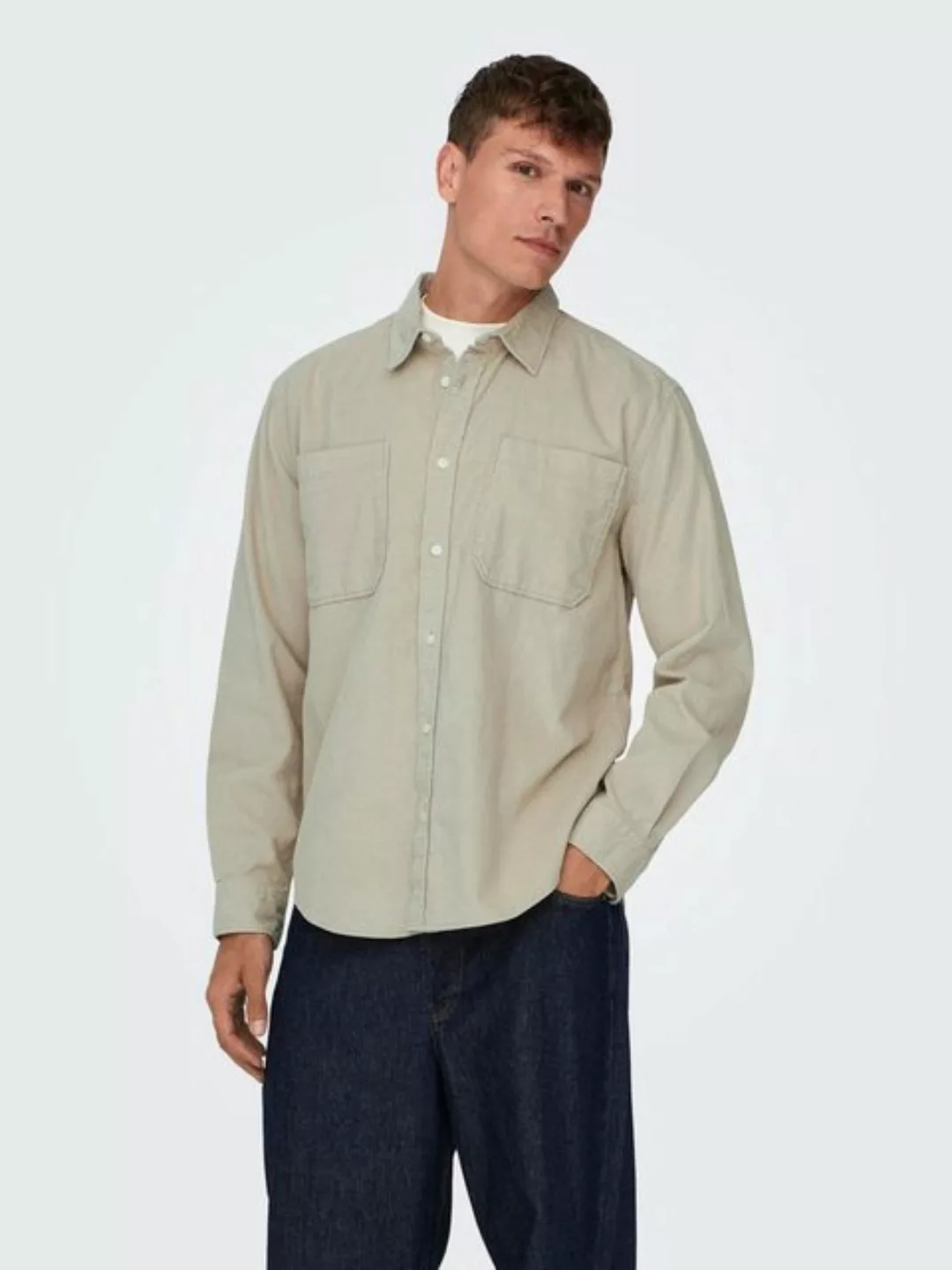 ONLY & SONS Langarmhemd Hemd ALP Langarmhemd (1-tlg) günstig online kaufen