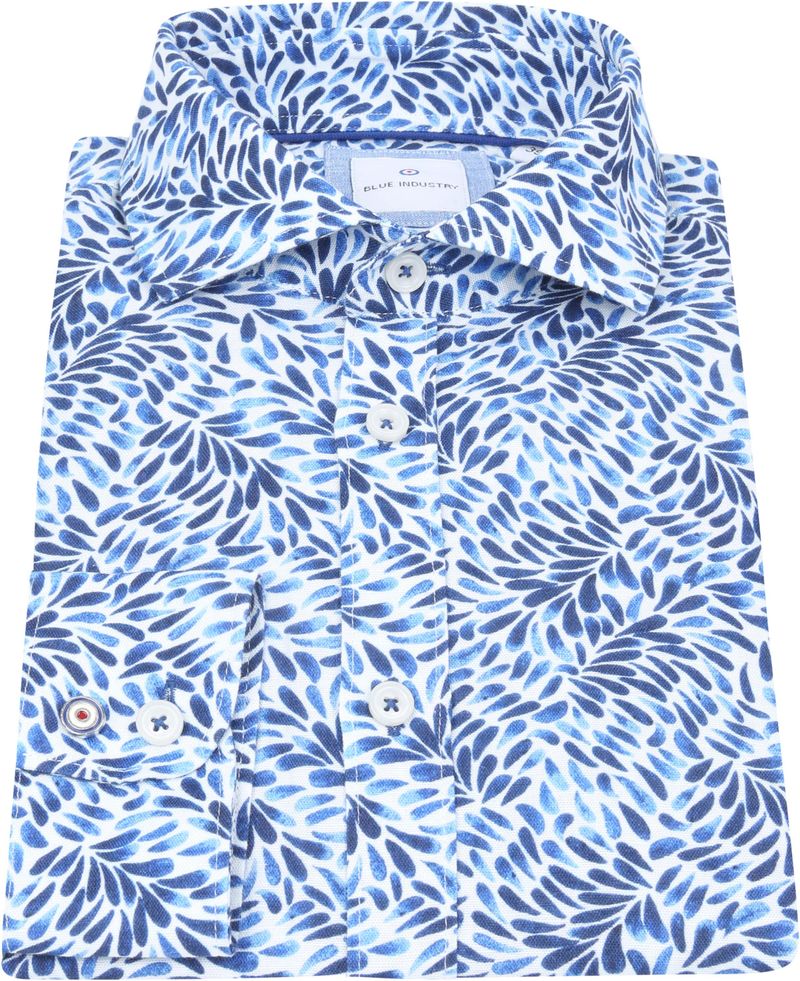 Blue Industry Blaue Hemd Druck - Größe 42 günstig online kaufen