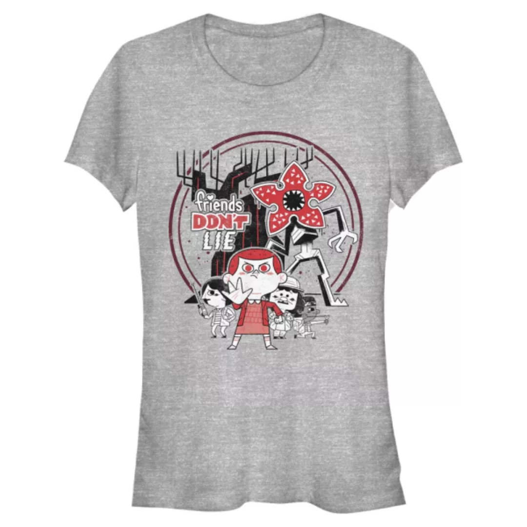 Netflix - Stranger Things - Gruppe Chibi Things - Frauen T-Shirt günstig online kaufen