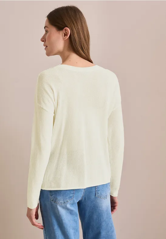 Pullover mit Mesh günstig online kaufen