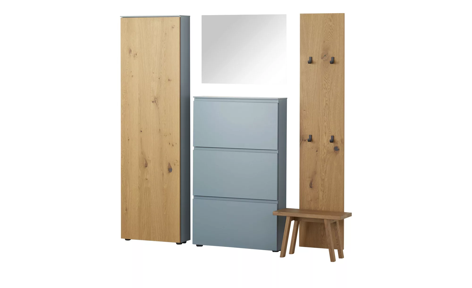 Garderoben-Set   Schaalby ¦ holzfarben ¦ Maße (cm): B: 285 H: 200,8 T: 20 G günstig online kaufen