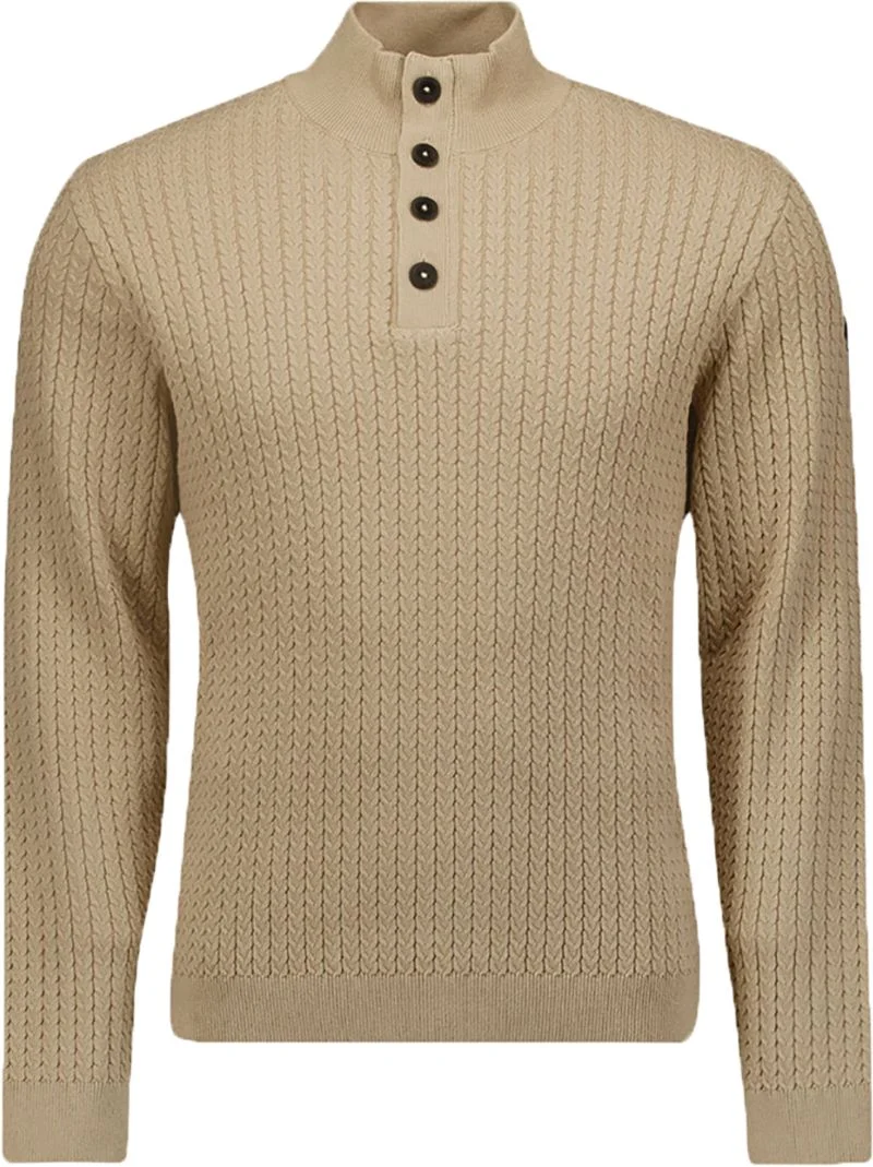 No Excess Mocker Pullover Beige - Größe XXL günstig online kaufen