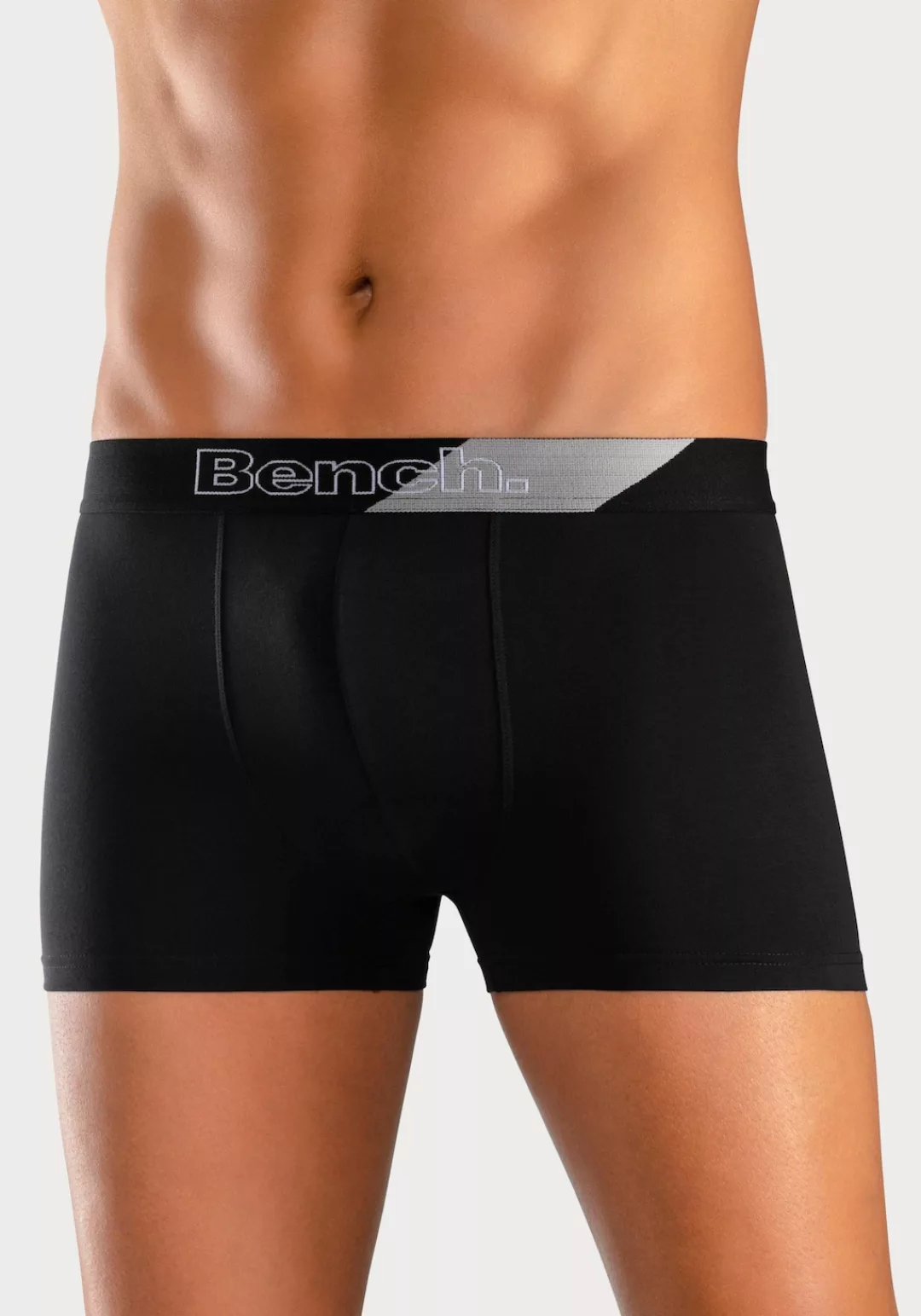 Bench. Boxer "Boxershorts für Herren", (Packung, 3 St.), mit modischem Stre günstig online kaufen