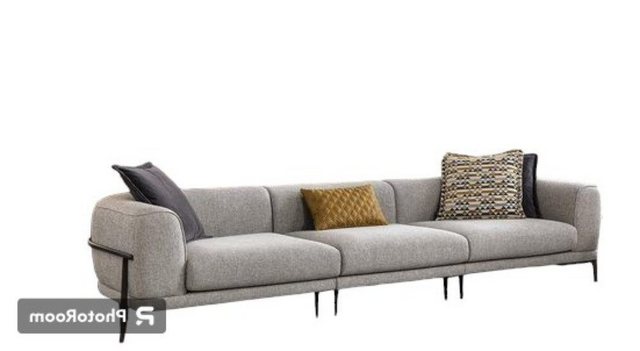 Xlmoebel 3-Sitzer Dreisitziges Sofa 3-Sitzer Stoffcouch Modern Grau Neu, 1 günstig online kaufen