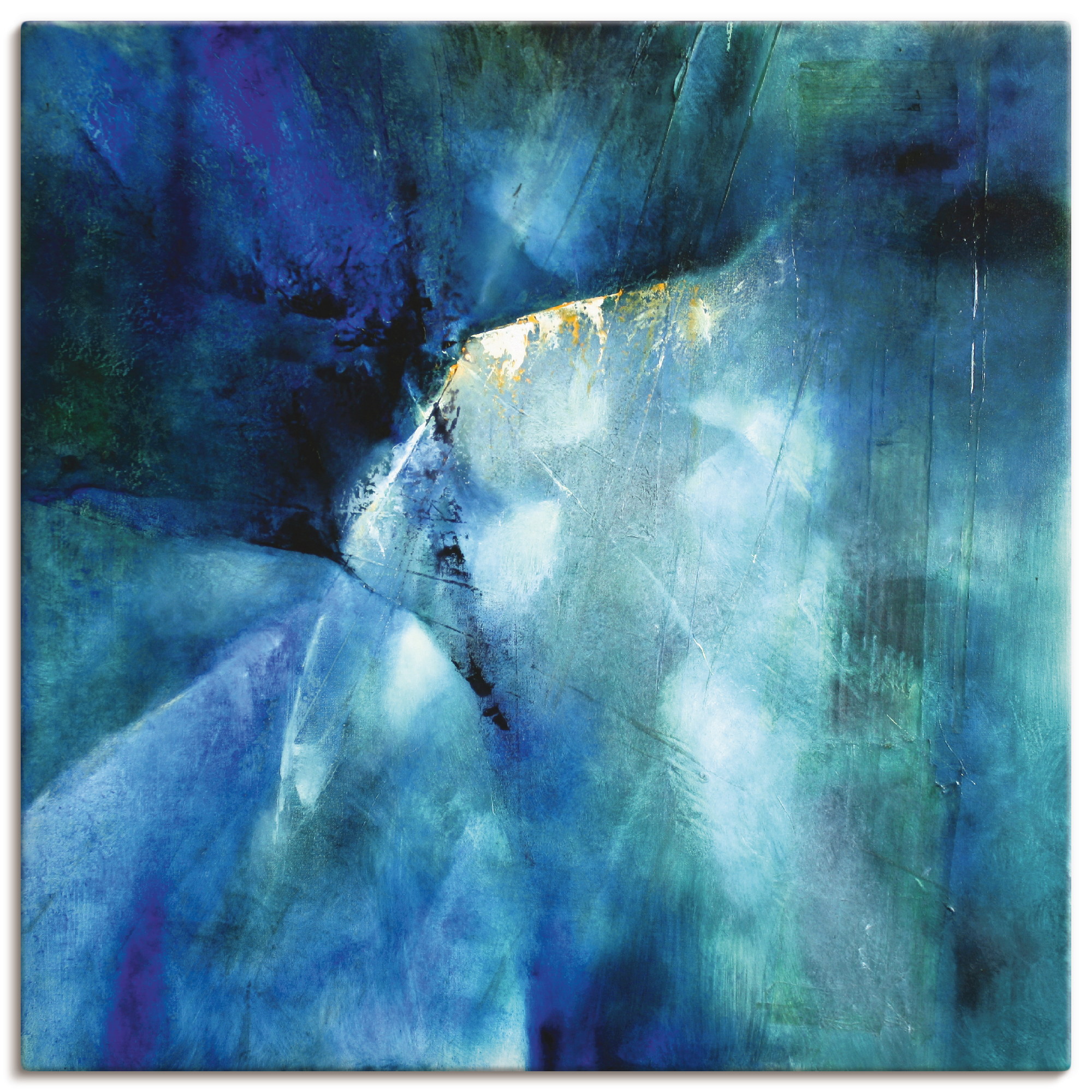 Artland Wandbild "Komposition in blau", Gegenstandslos, (1 St.), als Alubil günstig online kaufen