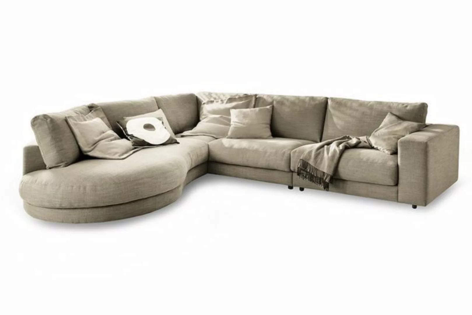 daslagerhaus living Big-Sofa Ecksofa Downtown Stoff günstig online kaufen