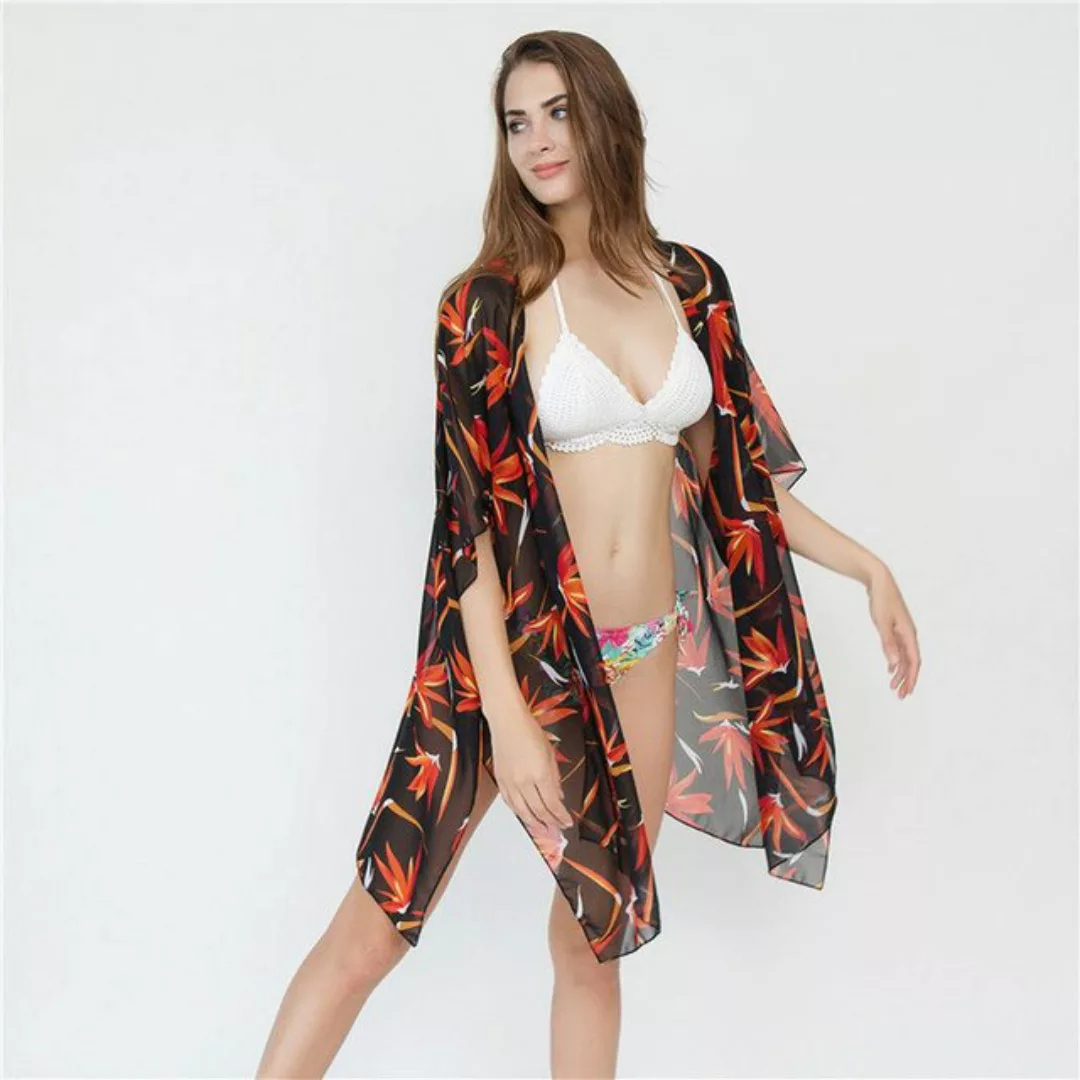 AUKUU Strandkleid Sommerstrand Cape Kimono Cardigan 70*105cm günstig online kaufen